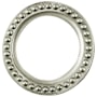 Baldwin Beaded Decorative Cylinder Trim Collar Lifetime Satin Nickel
