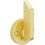 Baldwin 6770 ADA Turn Piece with Round Trim Satin Brass and Brown