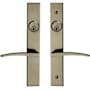 Baldwin Santa Monica Double Cylinder Full Mortise Handleset Satin Brass and Black