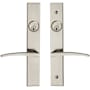 Baldwin Santa Monica Double Cylinder Full Mortise Handleset Lifetime Satin Nickel