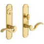 Baldwin Bismark Single Cylinder Mortise Handleset Trim Set Lifetime PVD Satin Brass