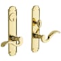 Baldwin Bismark Double Cylinder Mortise Handleset Trim Set Non-Lacquered Brass