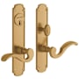 Baldwin Bismark Single Cylinder Mortise Handleset Trim Set Vintage Brass