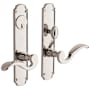 Baldwin Bismark Single Cylinder Mortise Handleset Trim Set Lifetime Polished Nickel