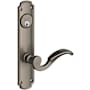 Baldwin Bismark Single Cylinder Mortise Handleset Trim Set Lifetime Graphite Nickel