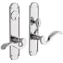 Baldwin Bismark Single Cylinder Mortise Handleset Trim Set Polished Chrome