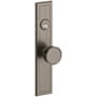 Baldwin Hollywood Hills Full Plate Single Cylinder Keyed Entry Mortise Knob Trim Lifetime Graphite Nickel