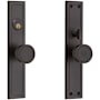 Baldwin Hollywood Hills Full Plate Single Cylinder Keyed Entry Mortise Knob Trim Venetian Bronze