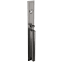 Baldwin Hollywood Hills Full Plate Single Cylinder Keyed Entry Mortise Handleset Trim Lifetime Graphite Nickel