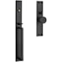 Baldwin Hollywood Hills Full Plate Dummy Mortise Handleset Trim Satin Black
