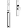 Baldwin Hollywood Hills Full Plate Dummy Mortise Handleset Trim Polished Chrome