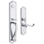 Baldwin Bristol Left Hand Single Cylinder Mortise Handleset Trim Set Polished Chrome