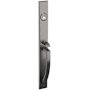 Baldwin Lakeshore Right Handed Full Plate Single Cylinder Keyed Entry Mortise Handleset Trim with 5162 Interior Lever from the Estate Collection Lifetime Graphite Nickel