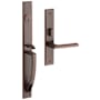 Baldwin Lakeshore Right Handed Full Plate Single Cylinder Keyed Entry Mortise Handleset Trim with 5162 Interior Lever from the Estate Collection Venetian Bronze