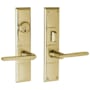 Baldwin Houston Single Cylinder Mortise Handleset Trim Set Lifetime PVD Satin Brass