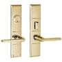 Baldwin Houston Single Cylinder Mortise Handleset Trim Set Lifetime Polished Brass