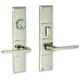 Baldwin Houston Single Cylinder Mortise Handleset Trim Set Lifetime Polished Nickel