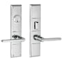 Baldwin Houston Single Cylinder Mortise Handleset Trim Set Polished Chrome