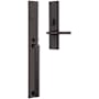 Baldwin Minneapolis Left Handed Full Plate Non-Turning Two-Sided Dummy Mortise Handleset Trim from the Estate Collection Venetian Bronze