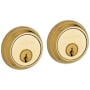 Baldwin Traditional Double Cylinder Deadbolt for 1-5/8" Bore Hole Lifetime Polished Brass