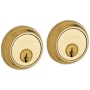 Baldwin Traditional Double Cylinder Deadbolt for 1-5/8" Bore Hole Non-Lacquered Brass