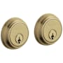 Baldwin Traditional Double Cylinder Deadbolt for 1-5/8" Bore Hole Vintage Brass