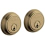 Baldwin Traditional Double Cylinder Deadbolt for 1-5/8" Bore Hole Satin Brass and Black