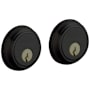 Baldwin Traditional Double Cylinder Deadbolt for 1-5/8" Bore Hole Satin Black
