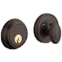 Baldwin Traditional Solid Brass Single Cylinder Keyed Entry Deadbolt from the Estate Collection Venetian Bronze