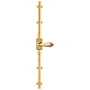Baldwin 8105 Left Handed Cremone Bolt for 7' Doors from the Estate Collection Non-Lacquered Brass