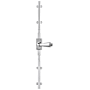 Baldwin 8105 Left Handed Cremone Bolt for 7' Doors from the Estate Collection Polished Chrome