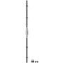 Baldwin 8105 Left Handed Cremone Bolt for 8' Doors from the Estate Collection Satin Nickel and Satin Black