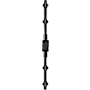 Baldwin 8107 Left Handed Cremone Bolt for 8' Doors from the Estate Collection Oil Rubbed Bronze