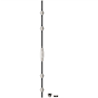 Baldwin 8107 Left Handed Cremone Bolt for 8' Doors from the Estate Collection Polished Nickel and Satin Black