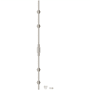 Baldwin 8107 Left Handed Cremone Bolt for 8' Doors from the Estate Collection Polished Nickel and Satin Nickel