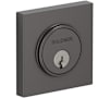 Baldwin Contemporary Square Single Cylinder Deadbolt Lifetime Graphite Nickel