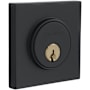 Baldwin Contemporary Square Single Cylinder Deadbolt Satin Black