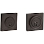 Baldwin Santa Monica Contemporary Square Double Cylinder Deadbolt Venetian Bronze