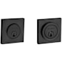 Baldwin Santa Monica Contemporary Square Double Cylinder Deadbolt Satin Black