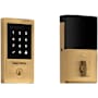 Baldwin Touchscreen Minneapolis Standalone Deadbolt Satin Brass and Brown