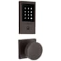 Baldwin Minneapolis Touchscreen Electronic Deadbolt with Z-Wave Technology and Contemporary Passage Knob Set with Square Rose Venetian Bronze