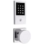 Baldwin Minneapolis Touchscreen Electronic Deadbolt with Z-Wave Technology and Contemporary Passage Knob Set with Square Rose Polished Chrome