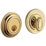 Baldwin Traditional Solid Brass Single Cylinder Keyed Entry Deadbolt from the Estate Collection Lifetime Polished Brass
