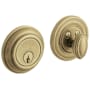 Baldwin Traditional Solid Brass Single Cylinder Keyed Entry Deadbolt from the Estate Collection Vintage Brass