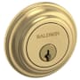 Baldwin Traditional Solid Brass Single Cylinder Keyed Entry Deadbolt from the Estate Collection Lifetime Satin Brass