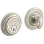 Baldwin Traditional Solid Brass Single Cylinder Keyed Entry Deadbolt from the Estate Collection Lifetime Satin Nickel