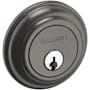 Baldwin Traditional Solid Brass Single Cylinder Keyed Entry Deadbolt from the Estate Collection Lifetime Graphite Nickel