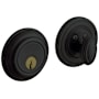 Baldwin Traditional Solid Brass Single Cylinder Keyed Entry Deadbolt from the Estate Collection Satin Black