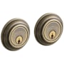 Baldwin Traditional Style Double Cylinder Deadbolt Satin Brass and Black