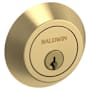 Baldwin Contemporary Solid Brass Single Cylinder Keyed Entry Deadbolt from the Estate Collection Lifetime Satin Brass